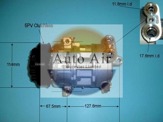 Auto Air Gloucester 14-1449 - Компресор, климатизация vvparts.bg