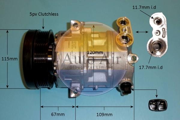 Auto Air Gloucester 14-1446 - Компресор, климатизация vvparts.bg