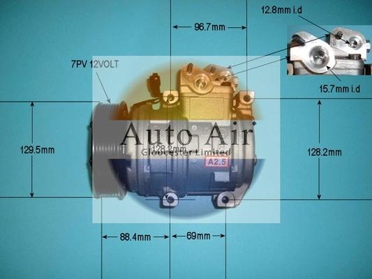 Auto Air Gloucester 14-1443 - Компресор, климатизация vvparts.bg