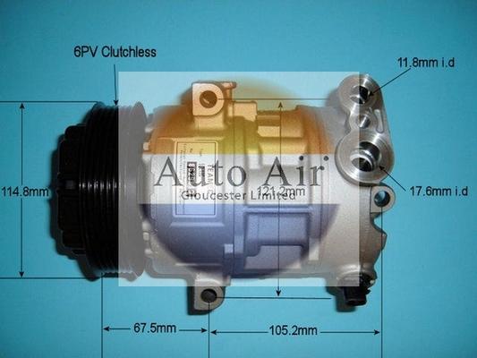 Auto Air Gloucester 14-1447R - Компресор, климатизация vvparts.bg