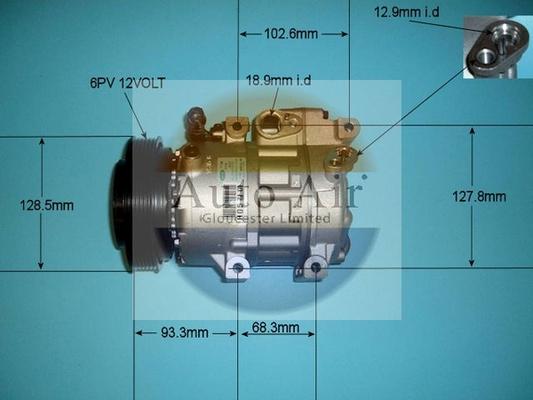 Auto Air Gloucester 14-1458 - Компресор, климатизация vvparts.bg