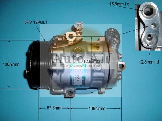 Auto Air Gloucester 14-1414 - Компресор, климатизация vvparts.bg