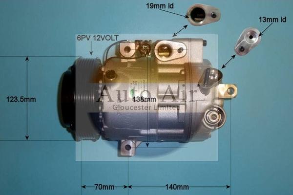 Auto Air Gloucester 14-1413 - Компресор, климатизация vvparts.bg