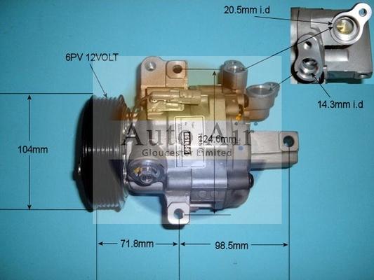 Auto Air Gloucester 14-1438R - Компресор, климатизация vvparts.bg