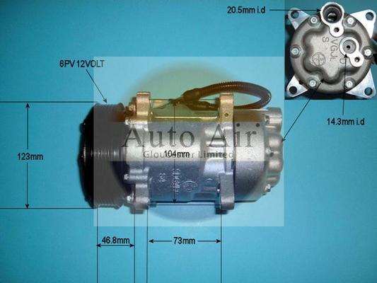 Auto Air Gloucester 14-1437R - Компресор, климатизация vvparts.bg