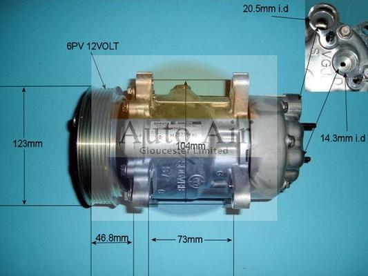 Auto Air Gloucester 14-1437 - Компресор, климатизация vvparts.bg