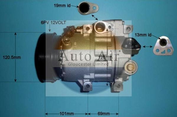 Auto Air Gloucester 14-1513P - Компресор, климатизация vvparts.bg