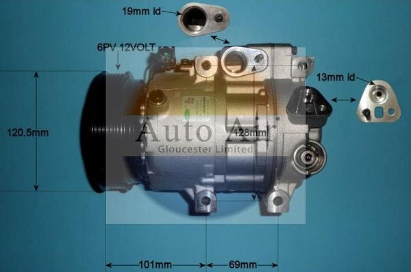 Auto Air Gloucester 14-1513 - Компресор, климатизация vvparts.bg