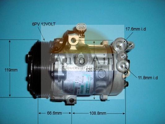 Auto Air Gloucester 14-1512 - Компресор, климатизация vvparts.bg