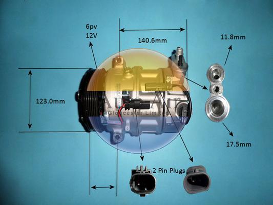 Auto Air Gloucester 14-1664P - Компресор, климатизация vvparts.bg