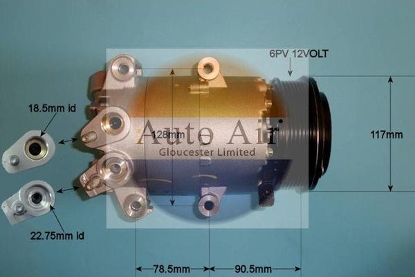 Auto Air Gloucester 14-1054 - Компресор, климатизация vvparts.bg