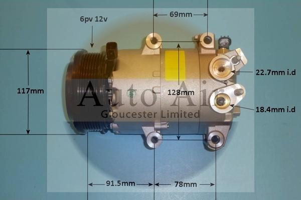 Auto Air Gloucester 14-1056 - Компресор, климатизация vvparts.bg