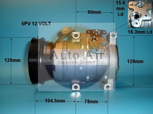 Auto Air Gloucester 14-1009 - Компресор, климатизация vvparts.bg