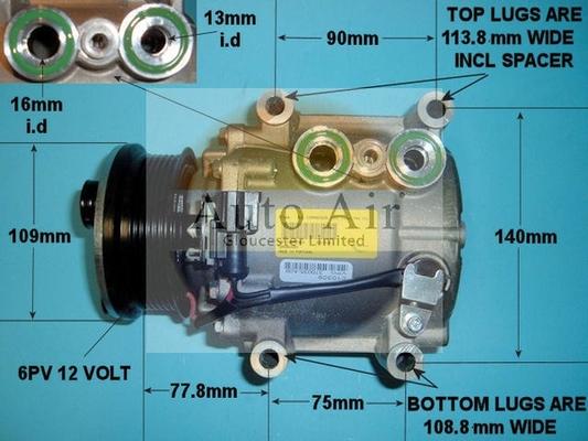 Auto Air Gloucester 14-1004 - Компресор, климатизация vvparts.bg