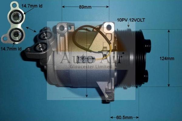 Auto Air Gloucester 14-1000P - Компресор, климатизация vvparts.bg