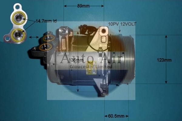 Auto Air Gloucester 14-1000 - Компресор, климатизация vvparts.bg