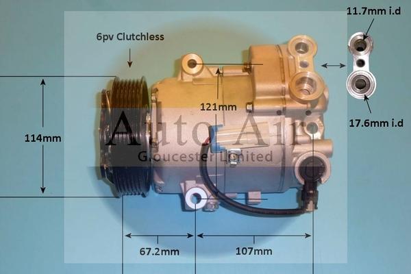 Auto Air Gloucester 14-1016P - Компресор, климатизация vvparts.bg