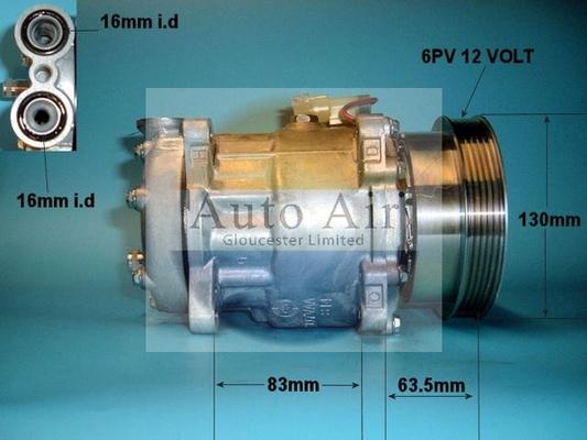 Auto Air Gloucester 14-1011 - Компресор, климатизация vvparts.bg