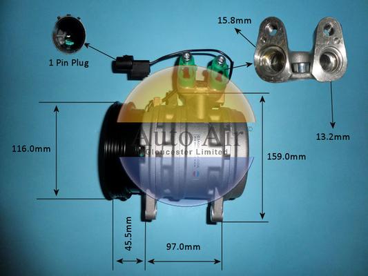 Auto Air Gloucester 14-1013P - Компресор, климатизация vvparts.bg