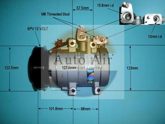 Auto Air Gloucester 14-1026P - Компресор, климатизация vvparts.bg