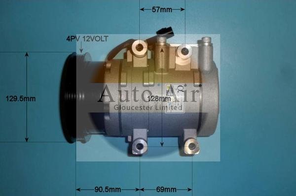 Auto Air Gloucester 14-1028P - Компресор, климатизация vvparts.bg