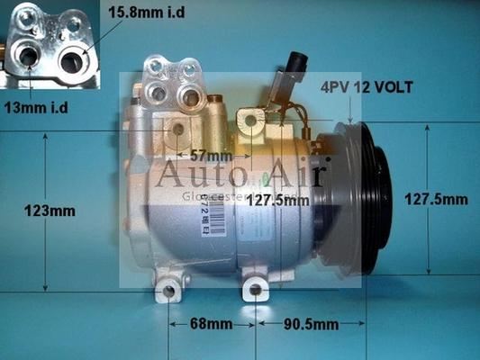 Auto Air Gloucester 14-1028 - Компресор, климатизация vvparts.bg