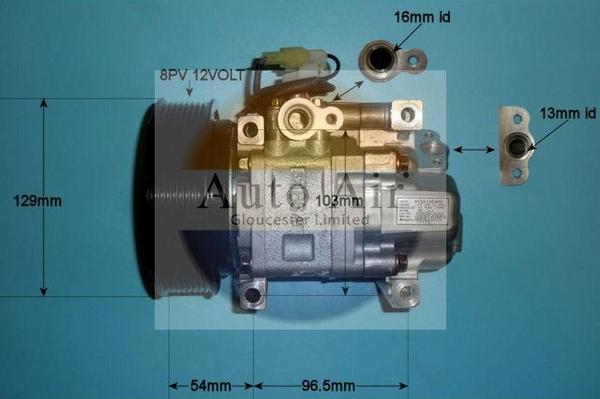 Auto Air Gloucester 14-1140 - Компресор, климатизация vvparts.bg