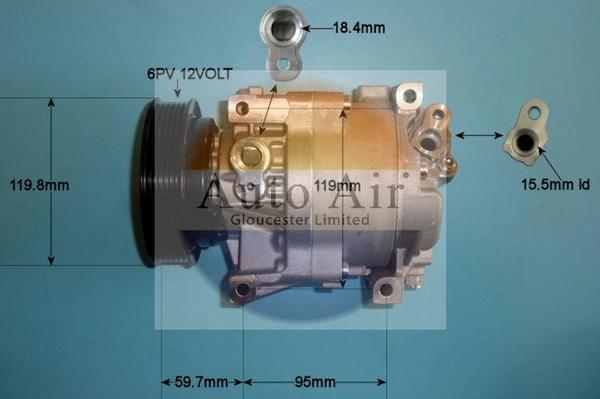 Auto Air Gloucester 14-1159 - Компресор, климатизация vvparts.bg