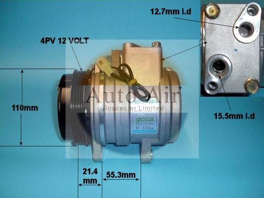 Auto Air Gloucester 14-1169 - Компресор, климатизация vvparts.bg