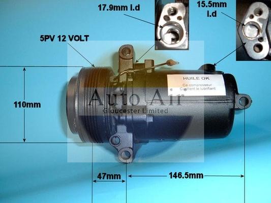 Auto Air Gloucester 14-1167R - Компресор, климатизация vvparts.bg