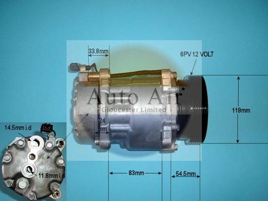 Auto Air Gloucester 14-1100P - Компресор, климатизация vvparts.bg