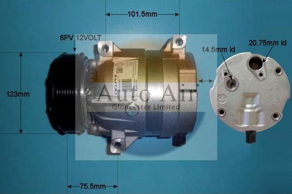 Auto Air Gloucester 14-1101 - Компресор, климатизация vvparts.bg