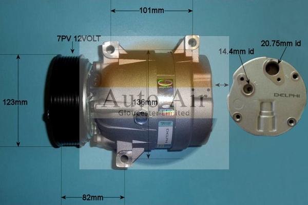 Auto Air Gloucester 14-1118 - Компресор, климатизация vvparts.bg