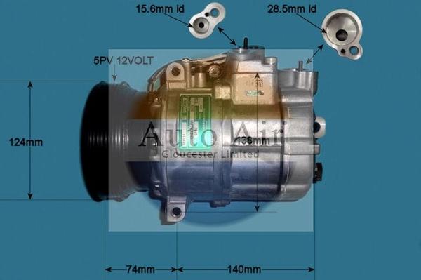 Auto Air Gloucester 14-1112 - Компресор, климатизация vvparts.bg