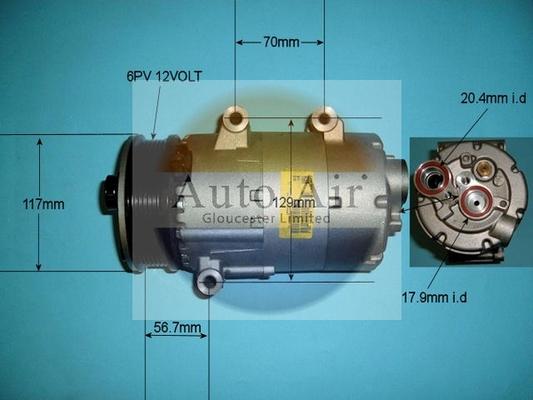 Auto Air Gloucester 14-1139 - Компресор, климатизация vvparts.bg