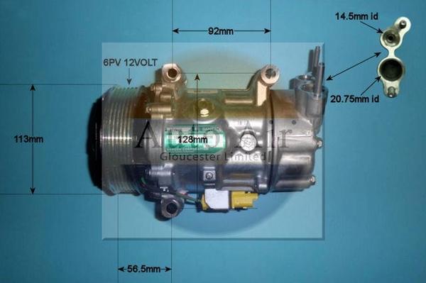 Auto Air Gloucester 14-1125 - Компресор, климатизация vvparts.bg