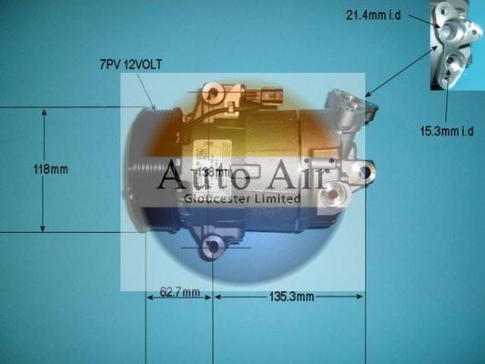 Auto Air Gloucester 14-1120 - Компресор, климатизация vvparts.bg