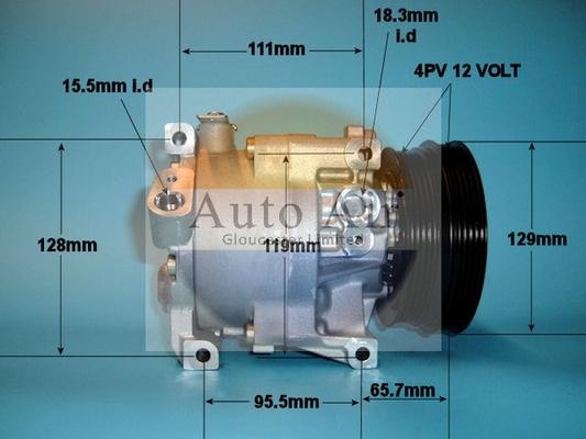 Auto Air Gloucester 14-1175 - Компресор, климатизация vvparts.bg