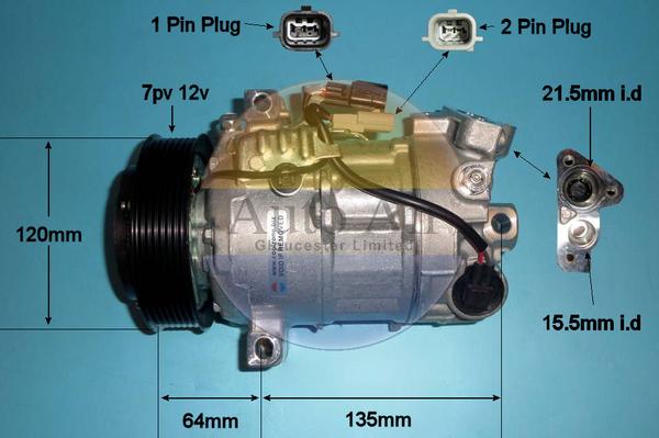 Auto Air Gloucester 14-1814P - Компресор, климатизация vvparts.bg