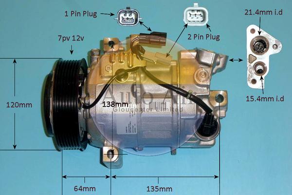 Auto Air Gloucester 14-1814 - Компресор, климатизация vvparts.bg