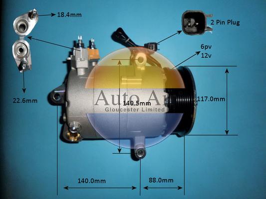 Auto Air Gloucester 14-1835p - Компресор, климатизация vvparts.bg