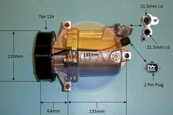 Auto Air Gloucester 14-1820p - Компресор, климатизация vvparts.bg