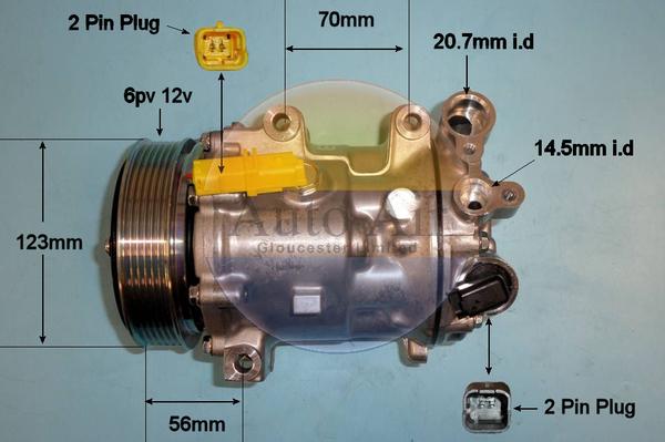 Auto Air Gloucester 14-1311p - Компресор, климатизация vvparts.bg