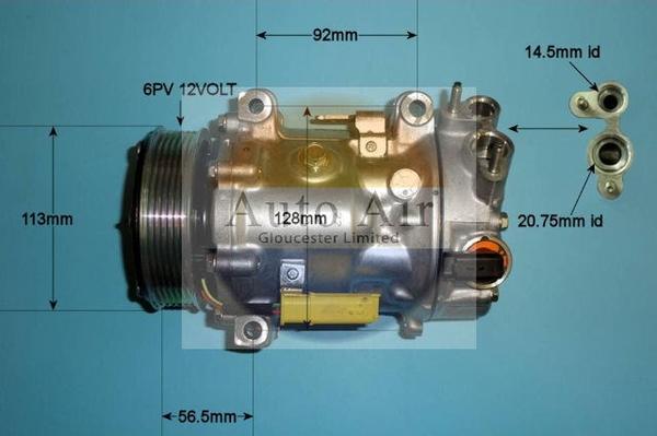 Auto Air Gloucester 14-1322 - Компресор, климатизация vvparts.bg