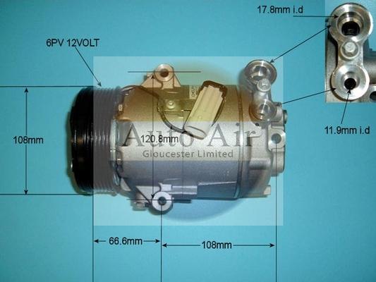 Auto Air Gloucester 14-1255 - Компресор, климатизация vvparts.bg