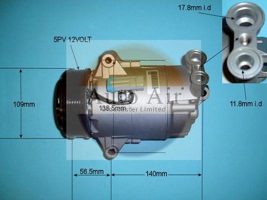 Auto Air Gloucester 14-1252 - Компресор, климатизация vvparts.bg