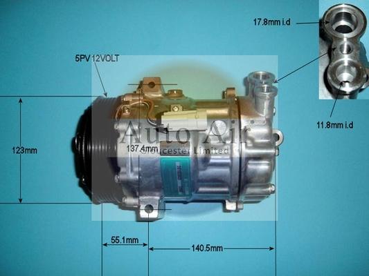 Auto Air Gloucester 14-1269 - Компресор, климатизация vvparts.bg