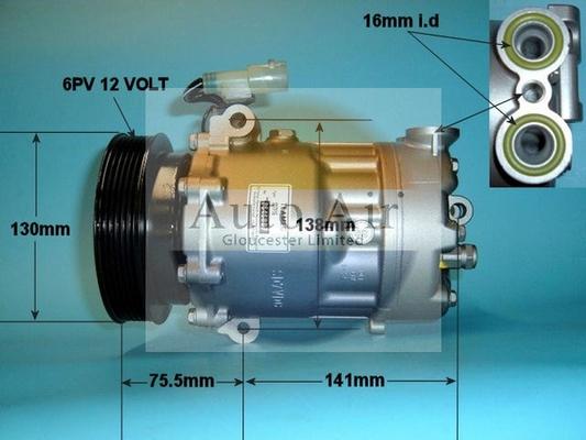 Auto Air Gloucester 14-1261R - Компресор, климатизация vvparts.bg