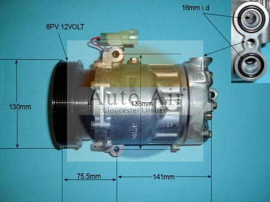 Auto Air Gloucester 14-1261 - Компресор, климатизация vvparts.bg