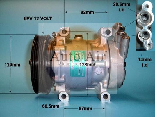 Auto Air Gloucester 14-1205 - Компресор, климатизация vvparts.bg